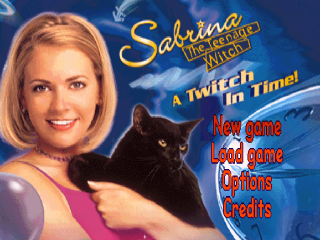 Sabrina The Teenage Witch title screen for Playstation